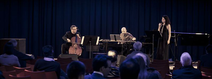 El Derwid in concert (Agata Zubel, Cezary Duchnowski, Andrzej Bauer), Photo: Konrad Ćwik / IAM